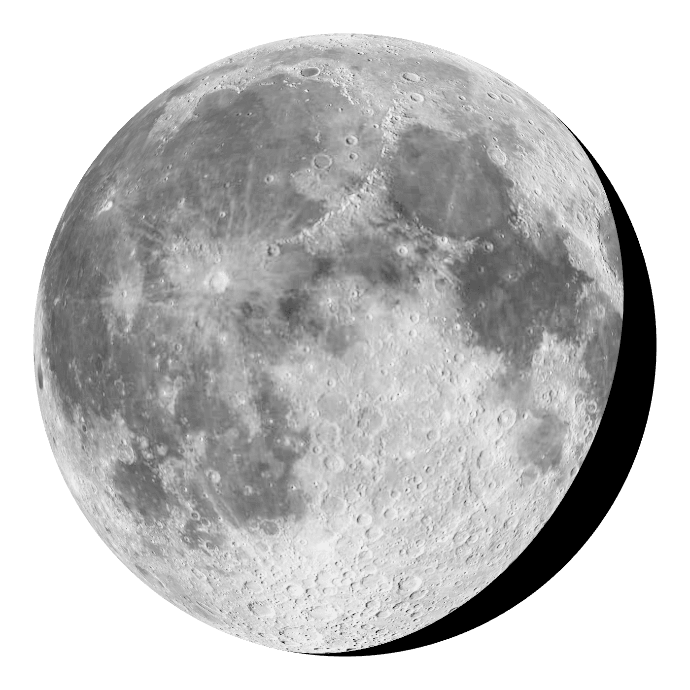 Moon, captured from the simulator's own globe